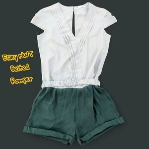 Esley Belted Romper, New With Tags